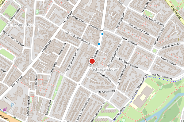 Brandweer-melding op Gestelsestraat, Eindhoven op 28 juni, kaart-overzicht