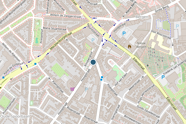 Politie-melding op Hoogstraat, Eindhoven op 27 juni, kaart-overzicht