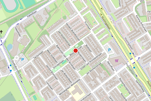 Brandweer-melding op Bijvanckstraat, Eindhoven op 27 juni, kaart-overzicht