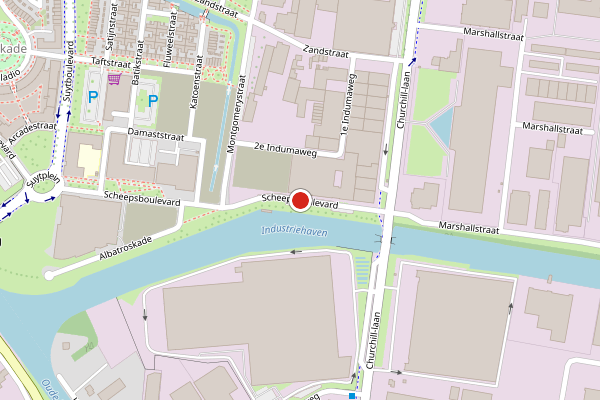Brandweer-melding op Scheepsboulevard, Helmond op 27 juni, kaart-overzicht