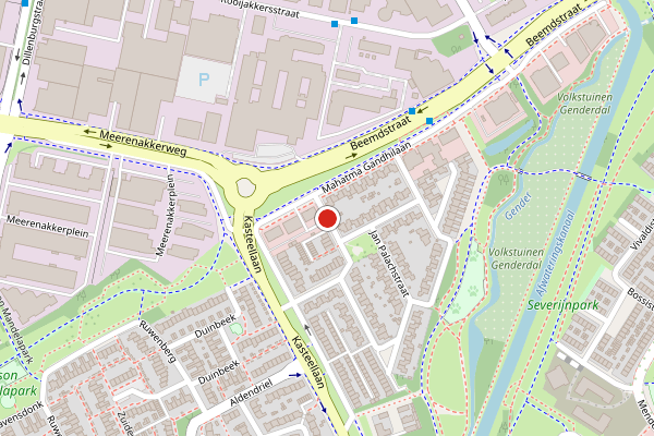 Brandweer-melding op Salvador Allendestraat, Eindhoven op 28 juni, kaart-overzicht