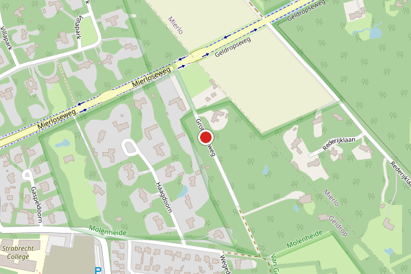 Brandweer-melding op Grote Bosweg, Geldrop op 28 juni, kaart-overzicht