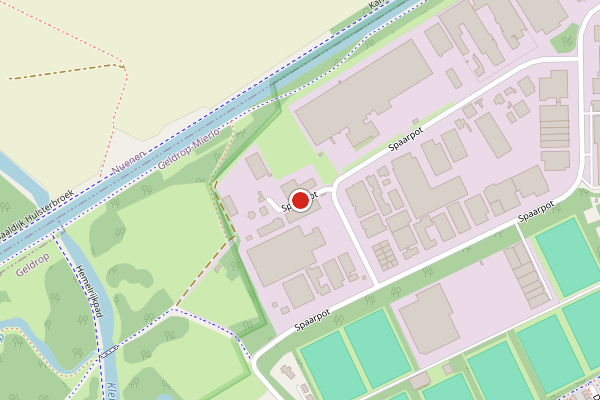Brandweer-melding op Spaarpot, Geldrop op 28 juni, kaart-overzicht