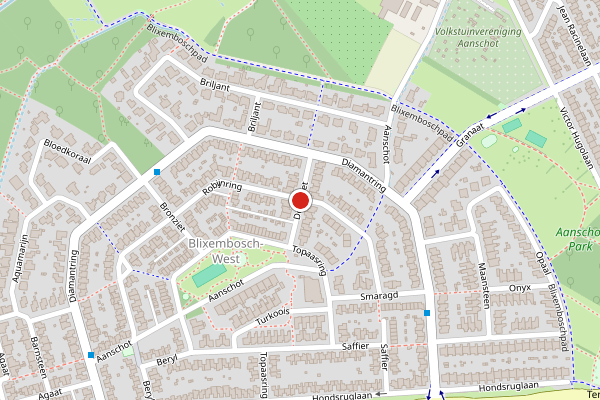 Brandweer-melding op Dolomiet, Eindhoven op 29 juni, kaart-overzicht
