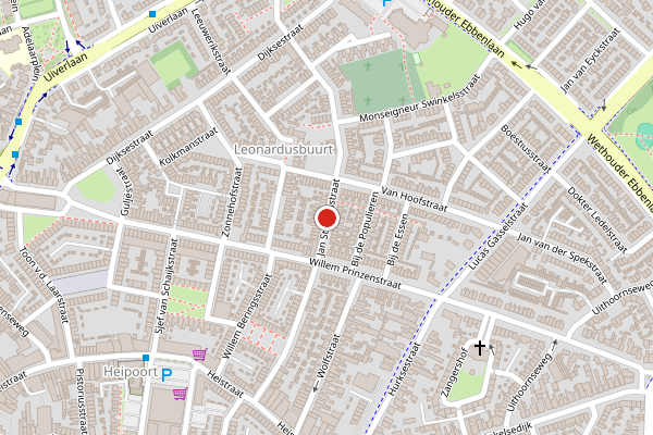 Brandweer-melding op Jan Stevensstraat, Helmond op 29 juni, kaart-overzicht