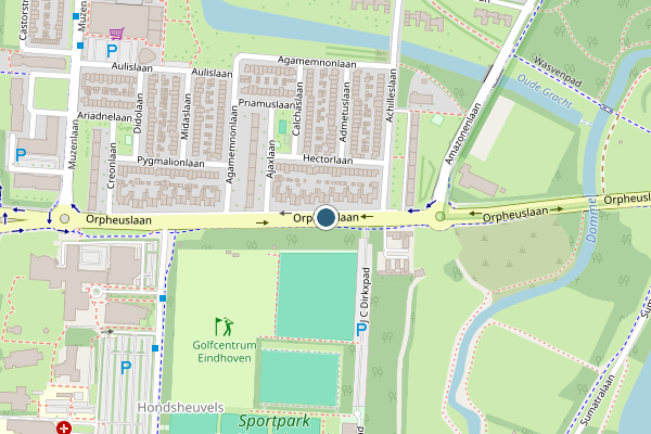 Politie-melding op Orpheuslaan, Eindhoven op 2 juli, kaart-overzicht