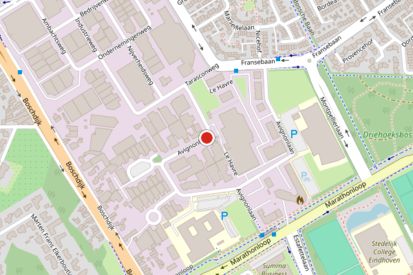Brandweer-melding op Avignonlaan, Eindhoven op 3 juli, kaart-overzicht