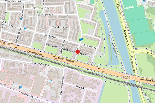 Brandweer-melding op Ter Heidestraat, Helmond op 3 juli, kaart-overzicht