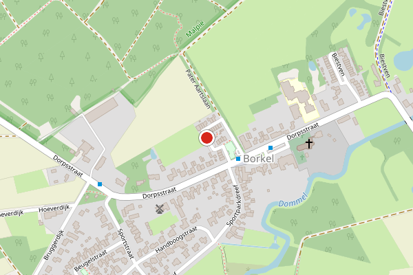 Brandweer-melding op Pastoor Dobbelsteenstraat, Valkenswaard op 4 juli, kaart-overzicht