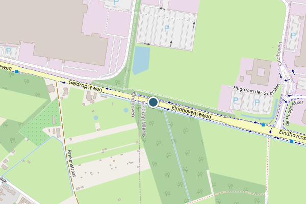 Politie-melding op Eindhovenseweg, Geldrop op 4 juli, kaart-overzicht