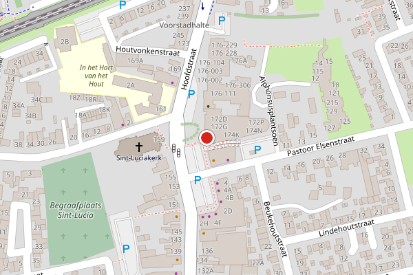 Brandweer-melding op Hoofdstraat, Helmond op 4 juli, kaart-overzicht