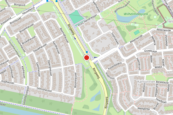 Brandweer-melding op Ringweg, Best op 5 juli, kaart-overzicht