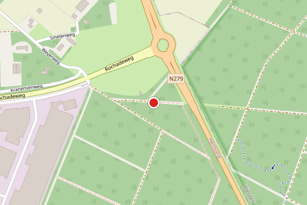 Brandweer-melding op Vuurpad, Helmond op 6 juli, kaart-overzicht