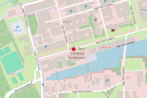 Brandweer-melding op High Tech Campus, Eindhoven op 9 juli, kaart-overzicht