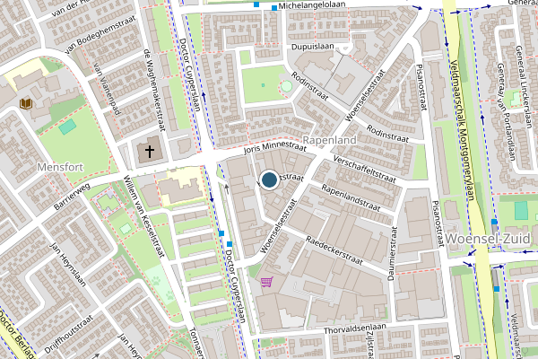 Politie-melding op Hanartstraat, Eindhoven op 10 juli, kaart-overzicht