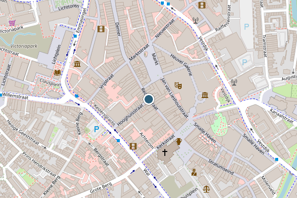 Politie-melding op Rechtestraat, Eindhoven op 14 juli, kaart-overzicht