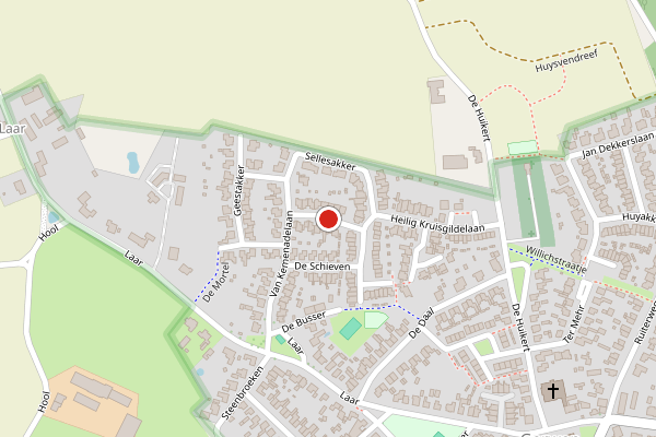 Brandweer-melding op Van den Waarsenburglaan, Nuenen op 15 juli, kaart-overzicht