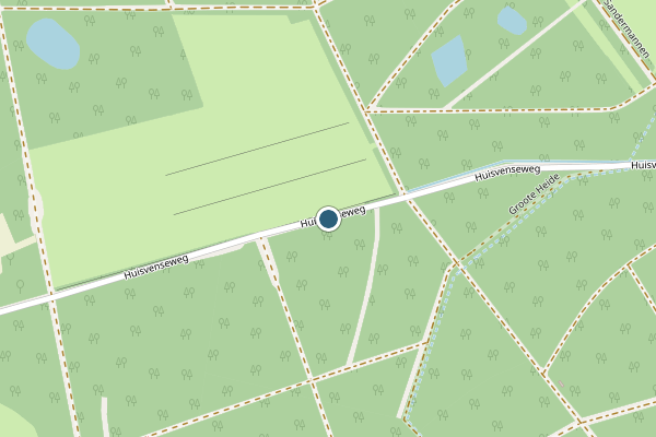 Politie-melding op Huisvenseweg, Heeze op 14 juli, kaart-overzicht