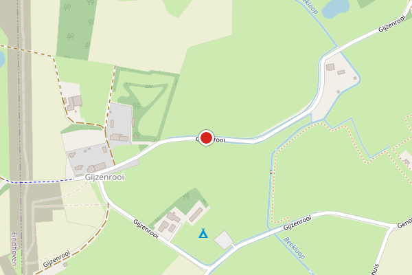 Brandweer-melding op Gijzenrooi, Geldrop op 15 juli, kaart-overzicht