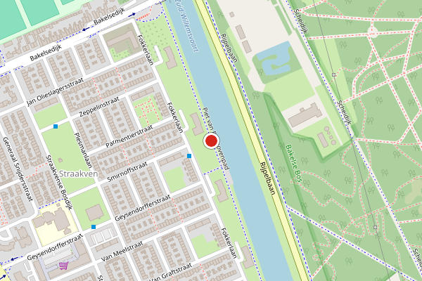 Brandweer-melding op Piet van Bokhovenpad, Helmond op 15 juli, kaart-overzicht