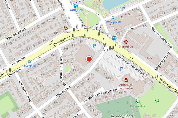 Brandweer-melding op Dijksestraat, Helmond op 15 juli, kaart-overzicht