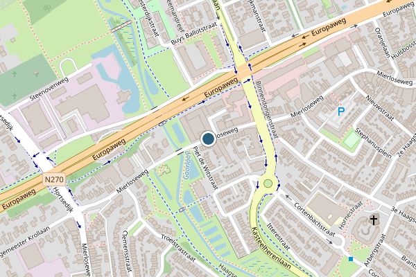 Politie-melding op Mierloseweg, Helmond op 15 juli, kaart-overzicht