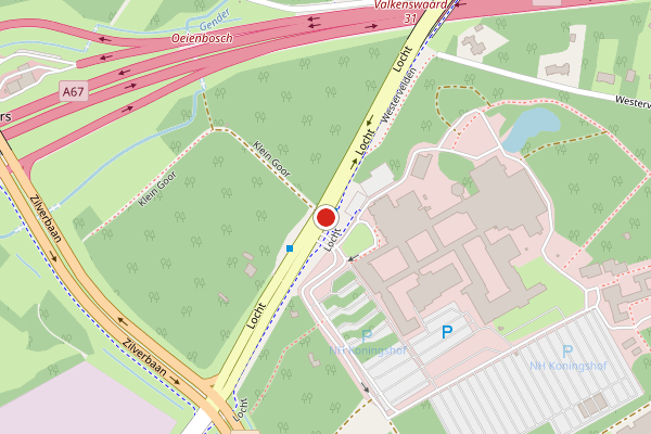 Brandweer-melding op Locht, Veldhoven op 16 juli, kaart-overzicht