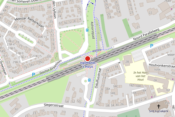 Brandweer-melding op Helmond op 16 juli, kaart-overzicht