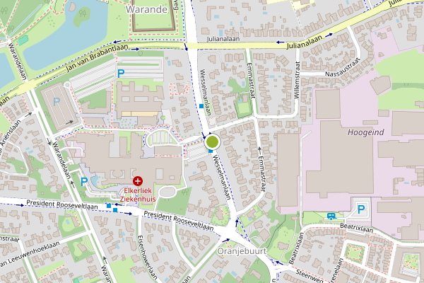 Ambulance-melding op Wesselmanlaan, Helmond op 17 juli, kaart-overzicht