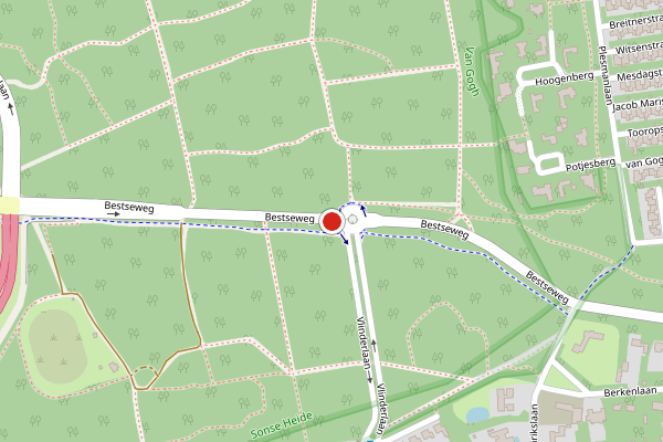 Brandweer-melding op Breugel op 17 juli, kaart-overzicht