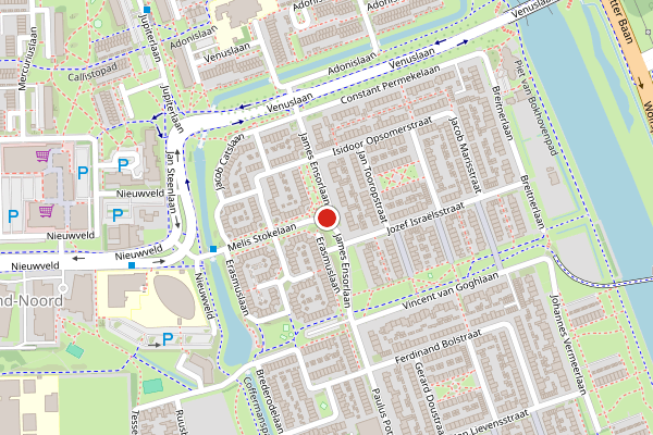Brandweer-melding op James Ensorlaan, Helmond op 19 juli, kaart-overzicht
