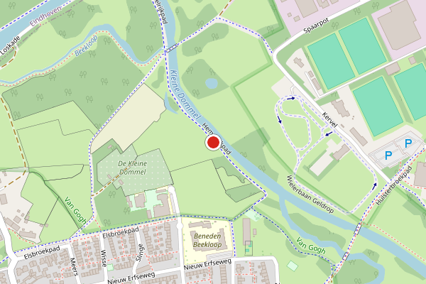 Brandweer-melding op Hemelrijkpad, Geldrop op 20 juli, kaart-overzicht