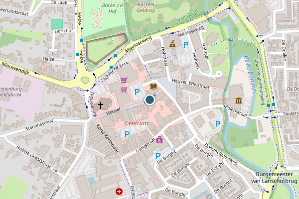 Politie-melding op Heuvel, Geldrop op 22 juli, kaart-overzicht
