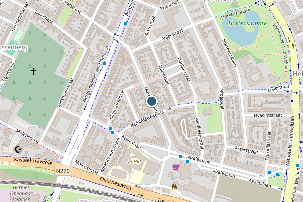 Politie-melding op Margrietlaan, Helmond op 22 juli, kaart-overzicht