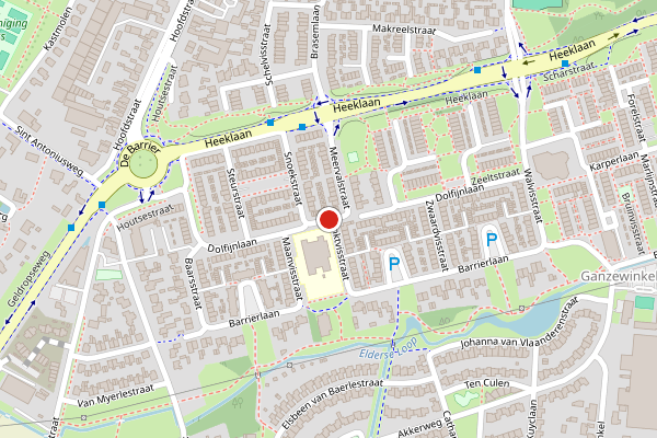 Brandweer-melding op Dolfijnlaan, Helmond op 23 juli, kaart-overzicht