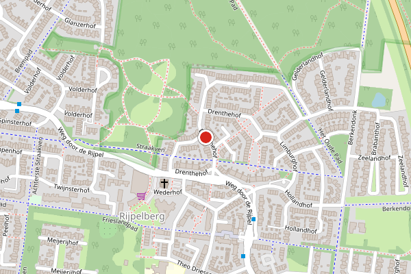 Brandweer-melding op Drenthehof, Helmond op 25 juli, kaart-overzicht