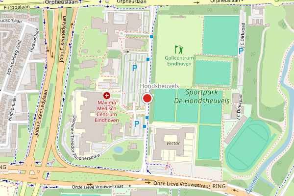 Brandweer-melding op Ds Theodor Fliednerstraat, Eindhoven op 26 juli, kaart-overzicht