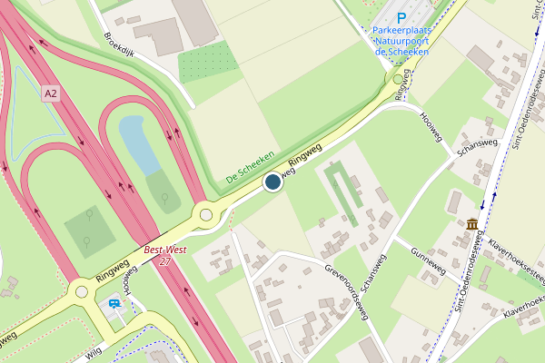 Politie-melding op Hooiweg, Best op 27 juli, kaart-overzicht