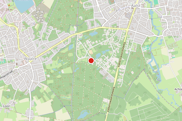Brandweer-melding op Waalre op 28 juli, kaart-overzicht