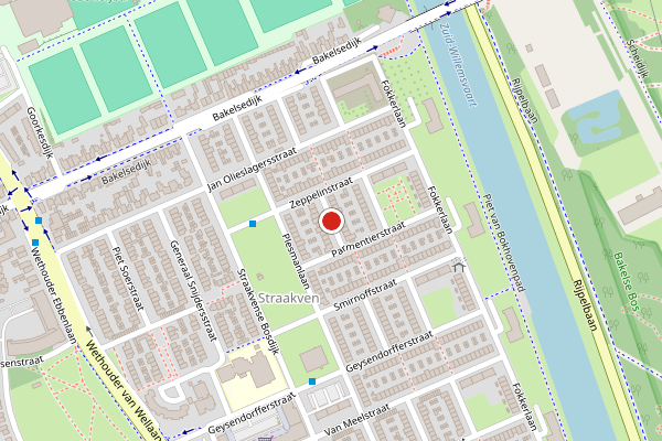 Brandweer-melding op Hopmanstraat, Helmond op 30 juli, kaart-overzicht