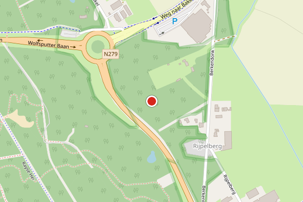 Brandweer-melding op Wolfsputter Baan, Helmond op 30 juli, kaart-overzicht