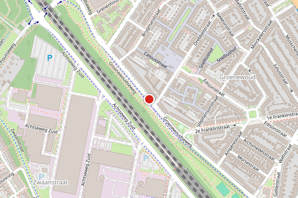 Brandweer-melding op Groenewoudseweg, Eindhoven op 30 juli, kaart-overzicht