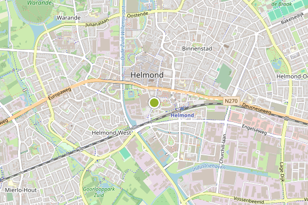 Ambulance-melding op Helmond op 30 juli, kaart-overzicht