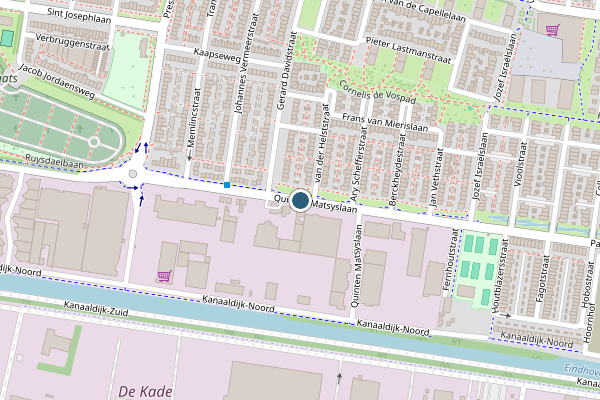 Politie-melding op Quinten Matsyslaan, Eindhoven op 31 juli, kaart-overzicht