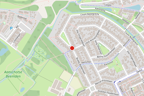Brandweer-melding op Buddy Boldenlaan, Eindhoven op 31 juli, kaart-overzicht