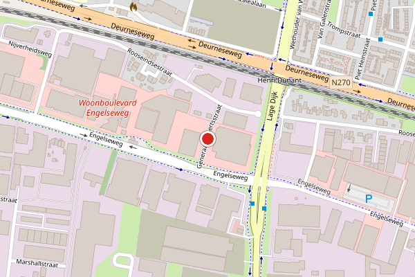 Brandweer-melding op Generaal Robertsstraat, Helmond op 31 juli, kaart-overzicht