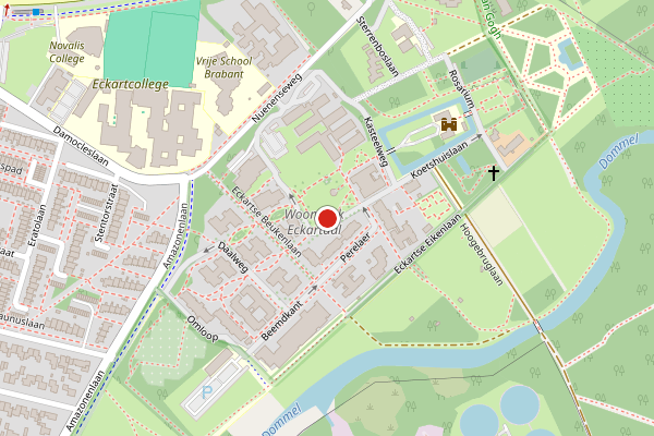 Brandweer-melding op Nuenenseweg, Eindhoven op 31 juli, kaart-overzicht