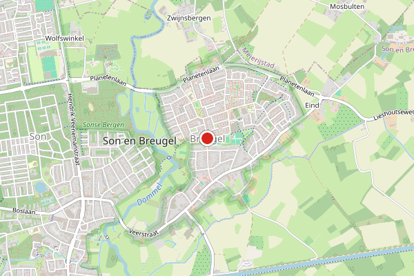 Brandweer-melding op Breugel op 31 juli, kaart-overzicht