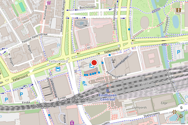 Brandweer-melding op Neckerspoel, Eindhoven op 2 augustus, kaart-overzicht