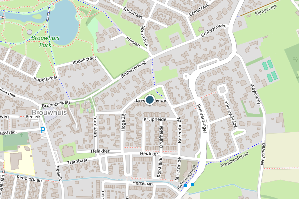 Politie-melding op Lavendelheide, Helmond op 3 augustus, kaart-overzicht